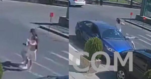 Տեսախցիկը ֆիքսել է՝ ինչպես է «Kia»-ն վրաերթի ենթարկում մորն ու դստերը