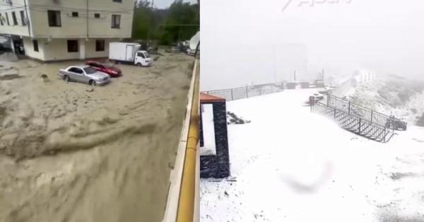 Սոչին ջրի տակ է անցել, սկսել է ձյուն տեղալ (տեսանյութ)