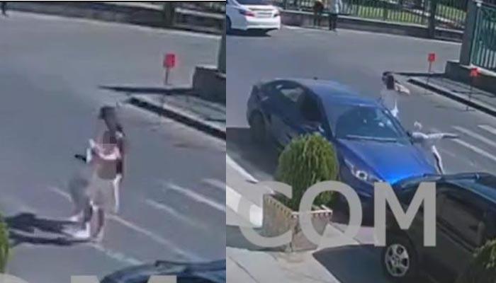 Տեսախցիկը ֆիքսել է՝ ինչպես է «Kia»-ն վրաերթի ենթարկում մորն ու դստերը