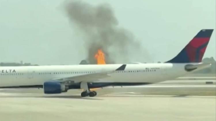 Օդանավակայանում Airbus A330 ինքնաթիռն է բռնկվել, որում եղել է 300 մարդ