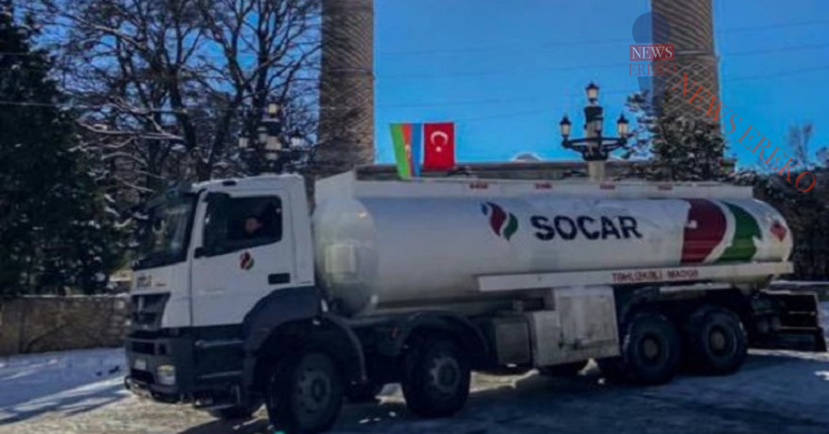 Ադրբեջանական «SOCAR»-ը Գորիս-Կապան ավտոճանապարհին բենզալցակայան է տեղադրել (տեսանյութ)